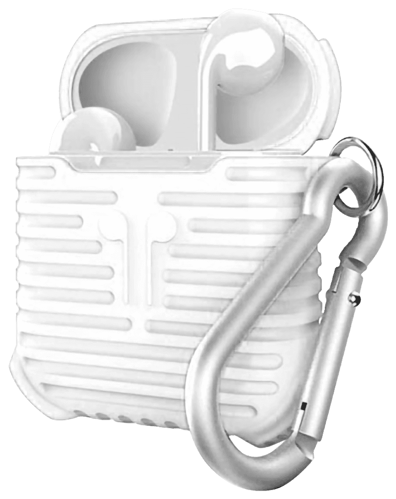 Apple iPhone X 3. generációs AirPod töltő szilikon tok fehér