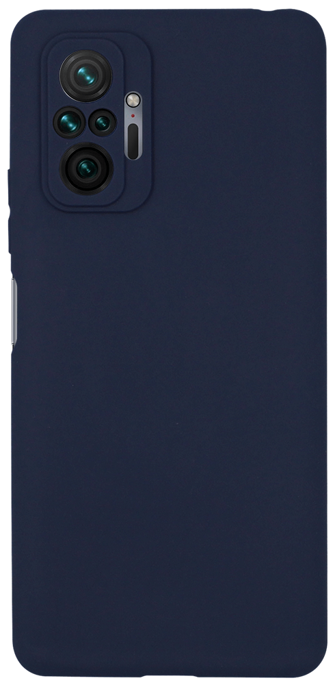 Xiaomi Redmi Note 10 Pro szilikon tok kameravédővel sötétkék
