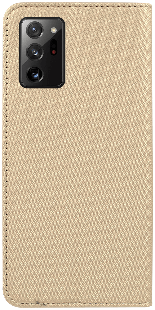 Samsung Galaxy Note 20 5G (SM-N981B) oldalra nyíló flipes bőrtok rombusz mintás arany