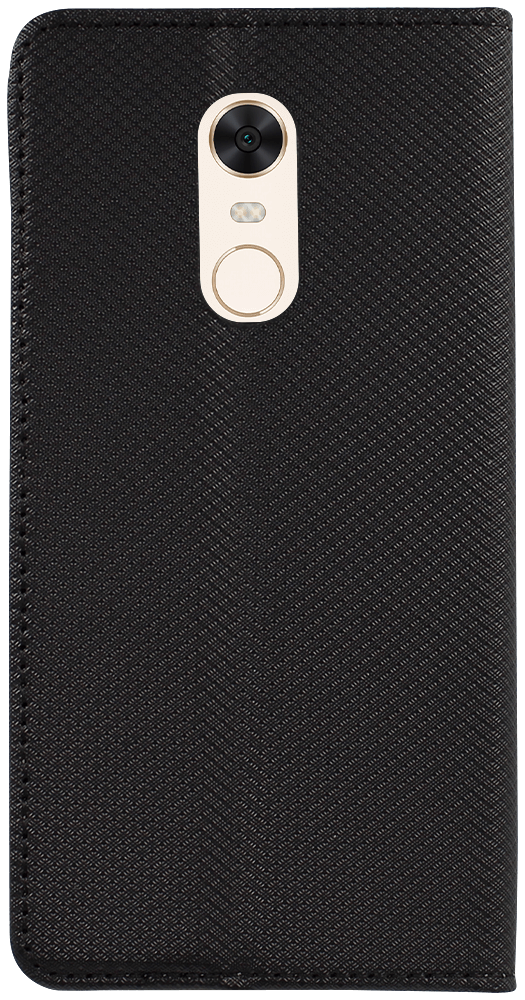 Xiaomi Redmi 5 oldalra nyíló flipes bőrtok rombusz mintás fekete