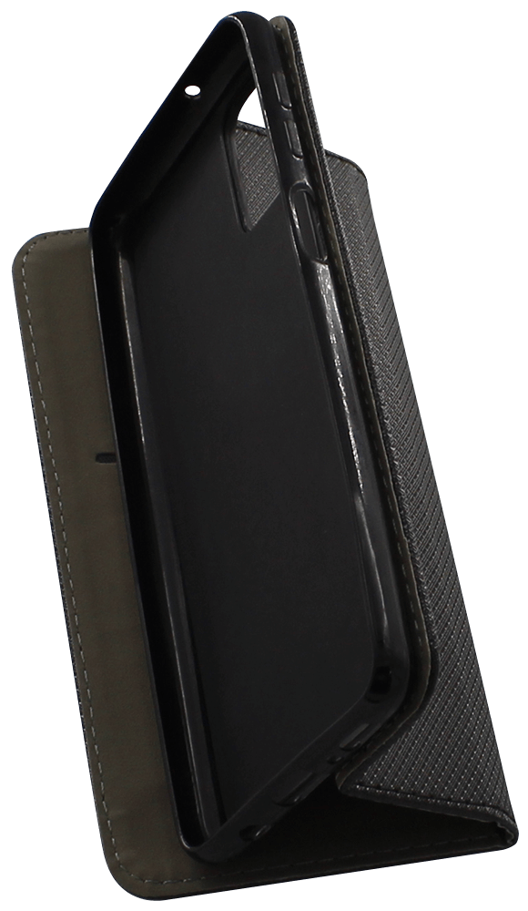 Samsung Galaxy M31s (SM-M317F) oldalra nyíló flipes bőrtok rombusz mintás fekete