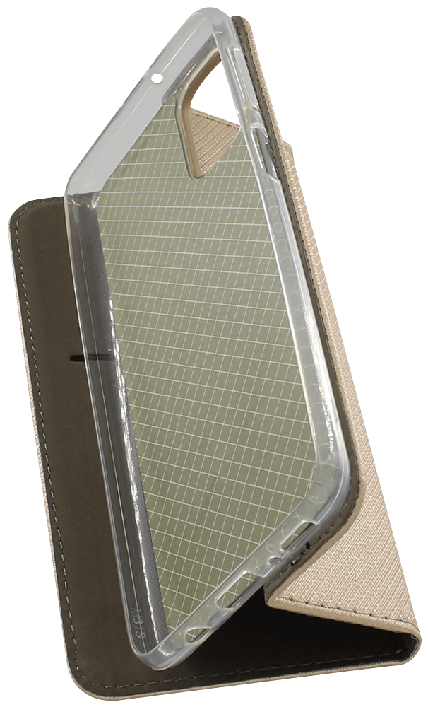 Samsung Galaxy M31s (SM-M317F) oldalra nyíló flipes bőrtok rombusz mintás arany