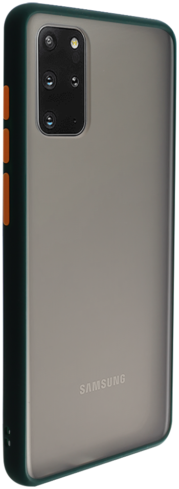 Samsung Galaxy S20 Plus (SM-G985F) kemény hátlap Vennus Button Bumper sötétzöld