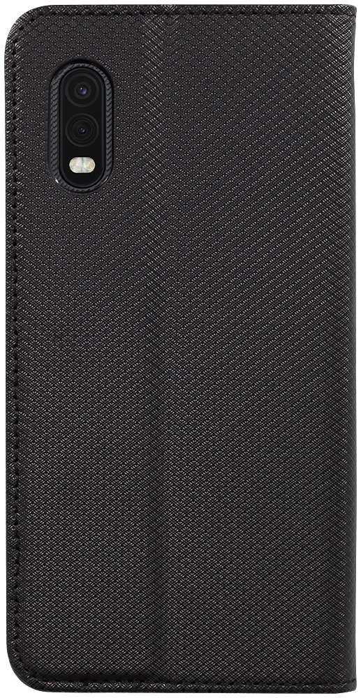 Samsung Galaxy Xcover Pro (SM-G715F) oldalra nyíló flipes bőrtok rombusz mintás fekete