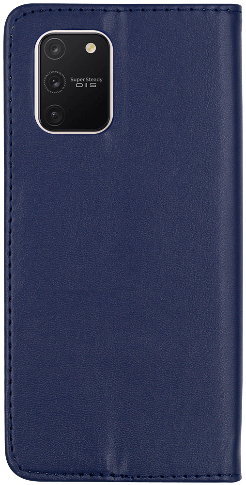 Samsung Galaxy S10 Lite (SM-G770F) oldalra nyíló flipes bőrtok asztali tartó funkciós sötétkék