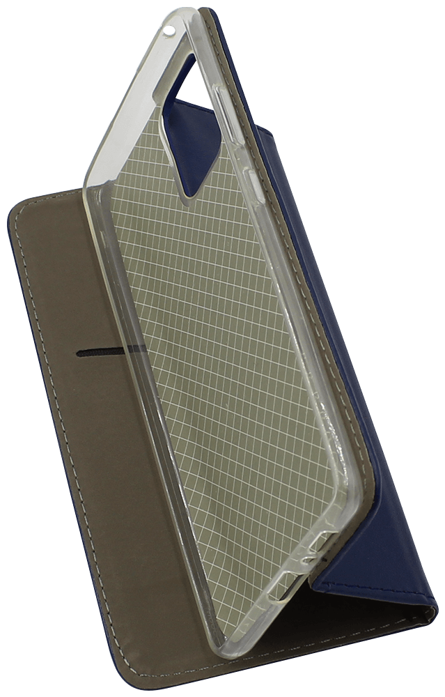 Samsung Galaxy S10 Lite (SM-G770F) oldalra nyíló flipes bőrtok asztali tartó funkciós sötétkék