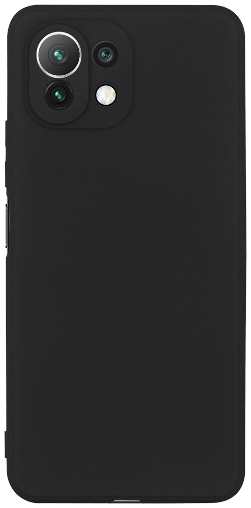 Xiaomi MI 11 Lite 5G szilikon tok kameravédővel matt fekete
