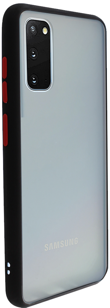Samsung Galaxy S20 (SM-G980F) kemény hátlap Vennus Button Bumper fekete