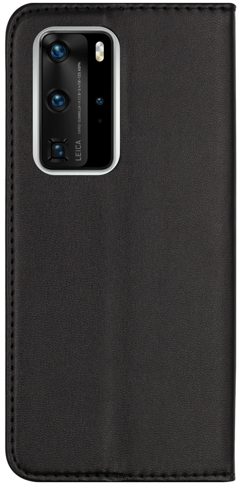 Huawei P40 Pro oldalra nyíló flipes bőrtok asztali tartó funkciós fekete