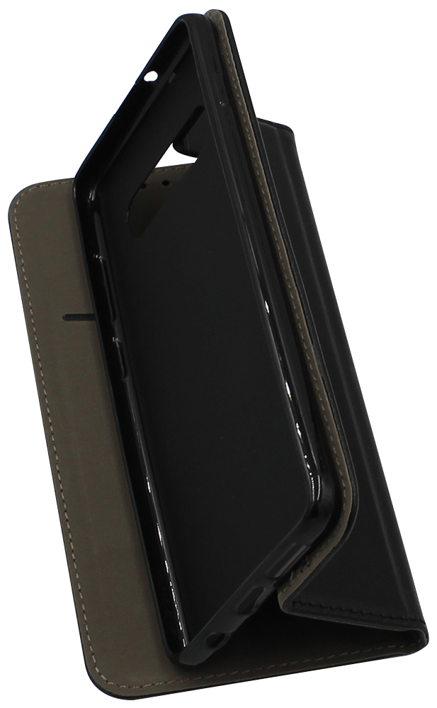 Samsung Galaxy S10 Plus (SM-G975) oldalra nyíló flipes bőrtok asztali tartó funkciós fekete