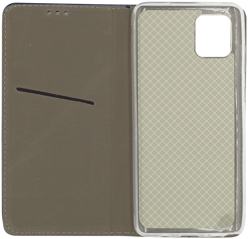 Samsung Galaxy Note 10 Lite (SM-N770F) oldalra nyíló flipes bőrtok asztali tartó funkciós sötétkék