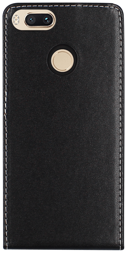 Xiaomi Mi A1 lenyíló flipes bőrtok fekete