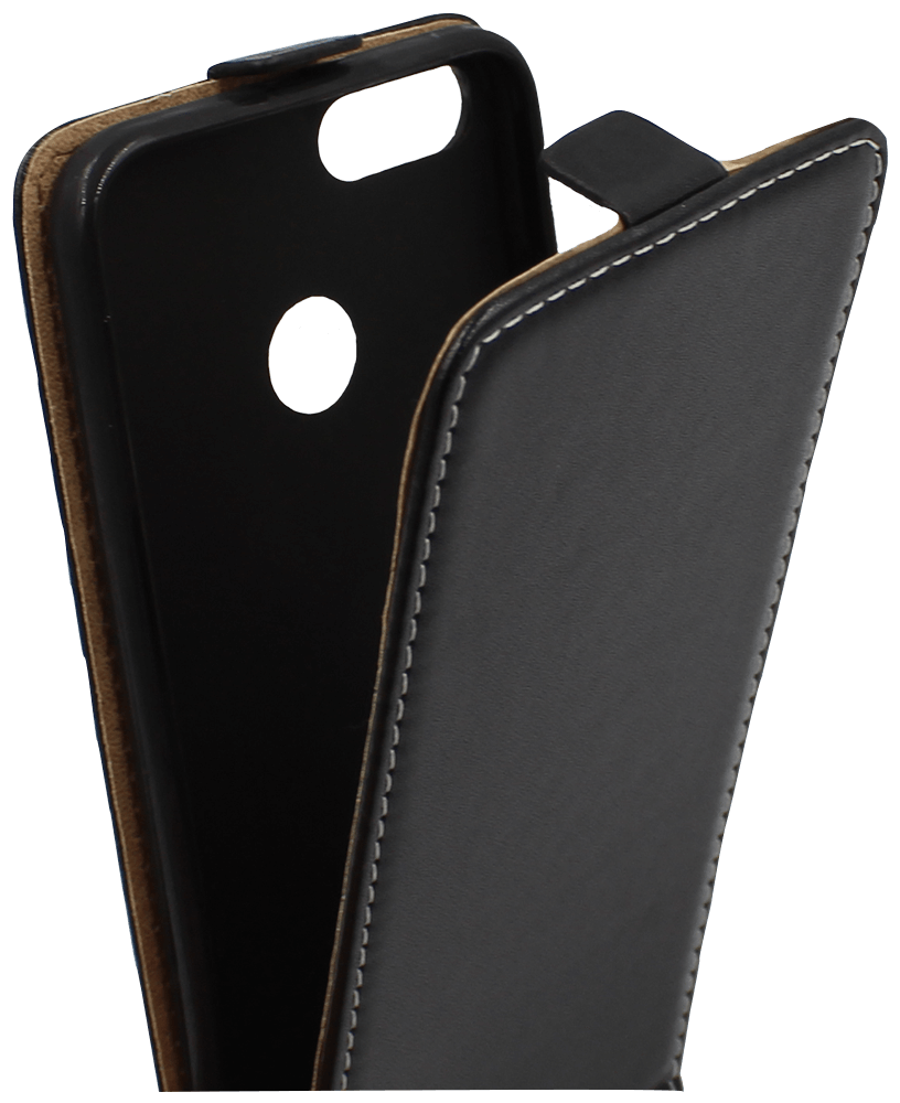 Xiaomi Mi A1 lenyíló flipes bőrtok fekete