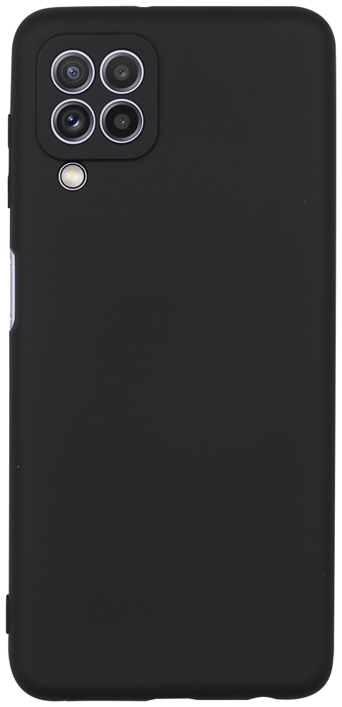 Samsung Galaxy A22 4G (SM-A225F) szilikon tok kameravédővel matt fekete
