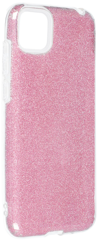 Apple iPhone 13 Pro Max szilikon tok csillogó hátlap rózsaszín