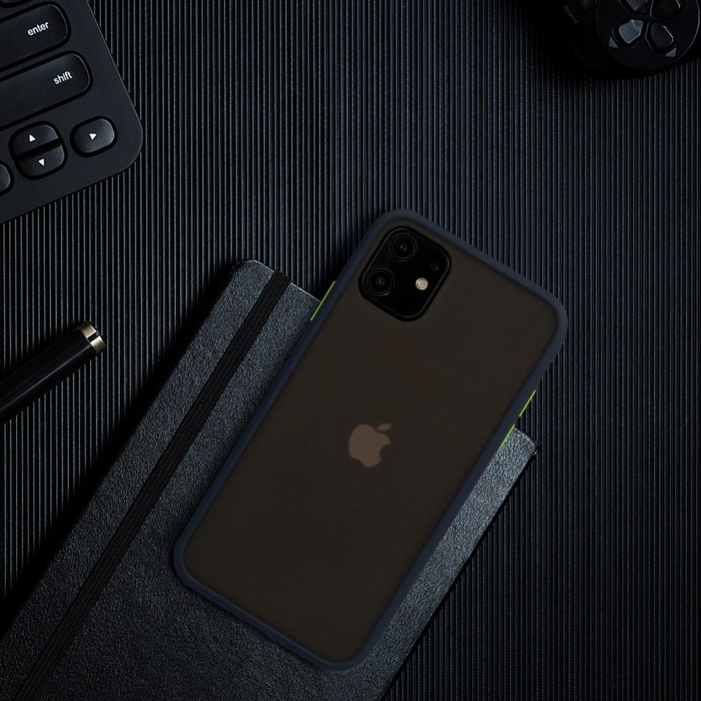 Apple iPhone 11 Pro kemény hátlap Vennus Button Bumper sötétkék