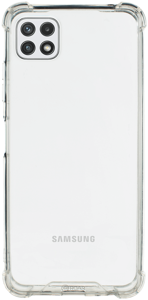 Samsung Galaxy A22 5G (SM-A226B) kemény hátlap gyári ROAR légpárnás sarok átlátszó