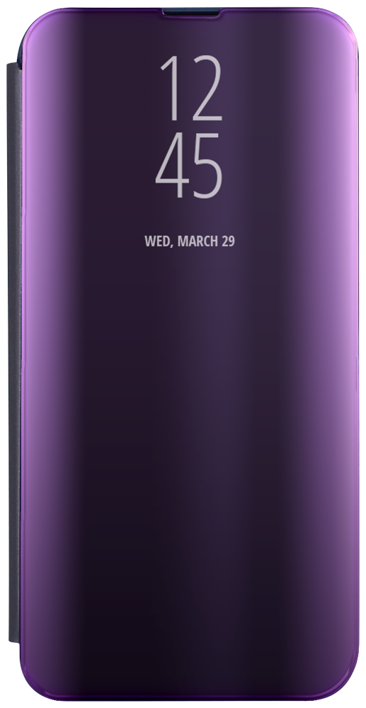 Samsung Galaxy A11 (SM-A115F) oldalra nyíló flipes bőrtok Smart Clear View lila