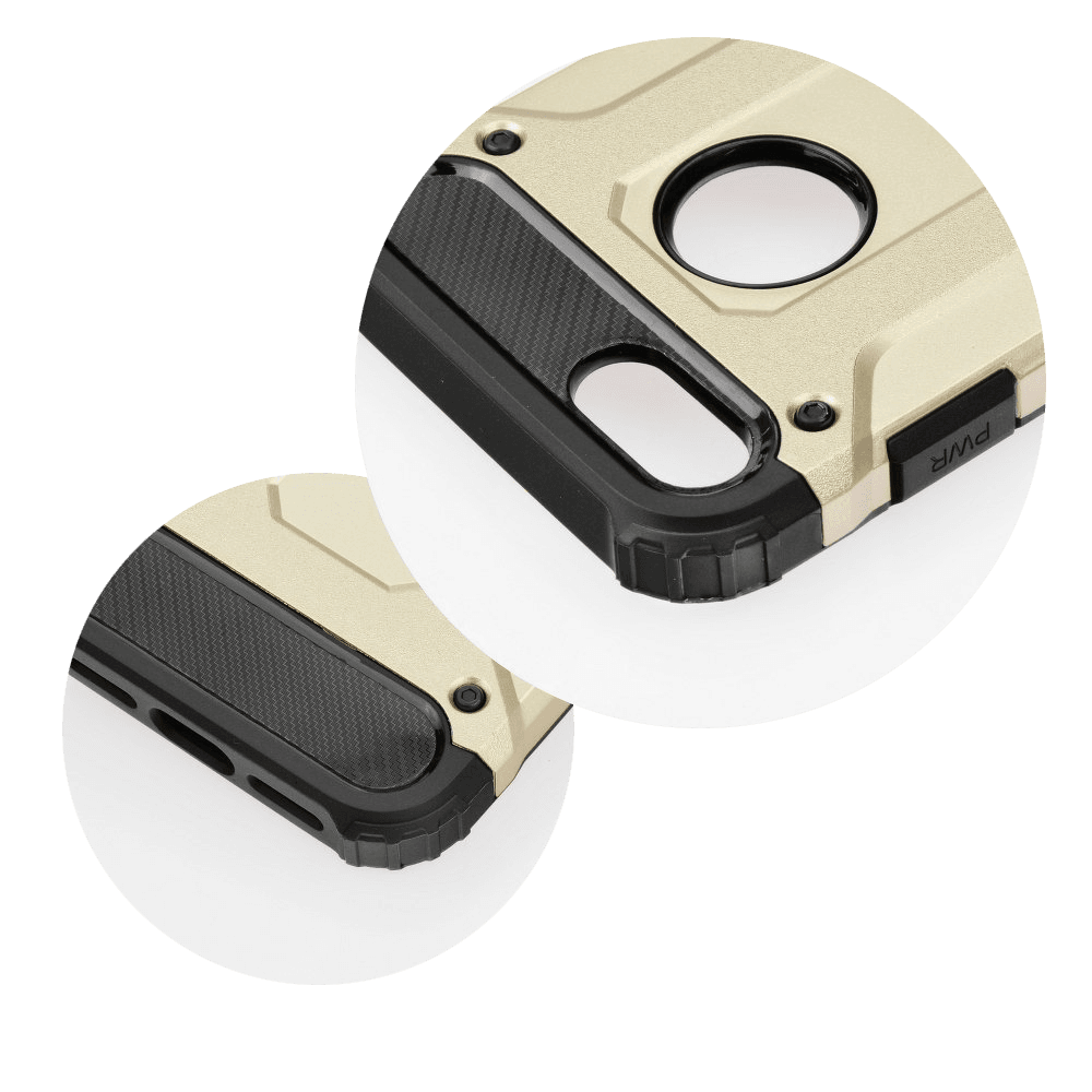 Huawei Honor 9 Lite ütésálló tok légpárnás sarkas, hibrid Forcell Armor fekete