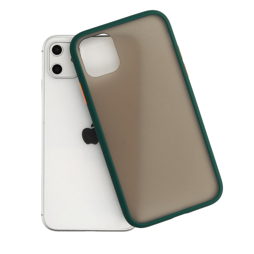 Apple iPhone 11 Pro kemény hátlap Vennus Button Bumper sötétzöld