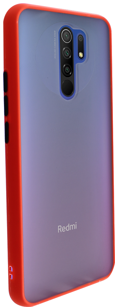 Xiaomi Redmi 9 Prime kemény hátlap Vennus Button Bumper piros