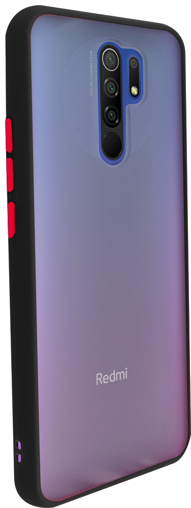 Xiaomi Redmi 9 Prime kemény hátlap Vennus Button Bumper fekete