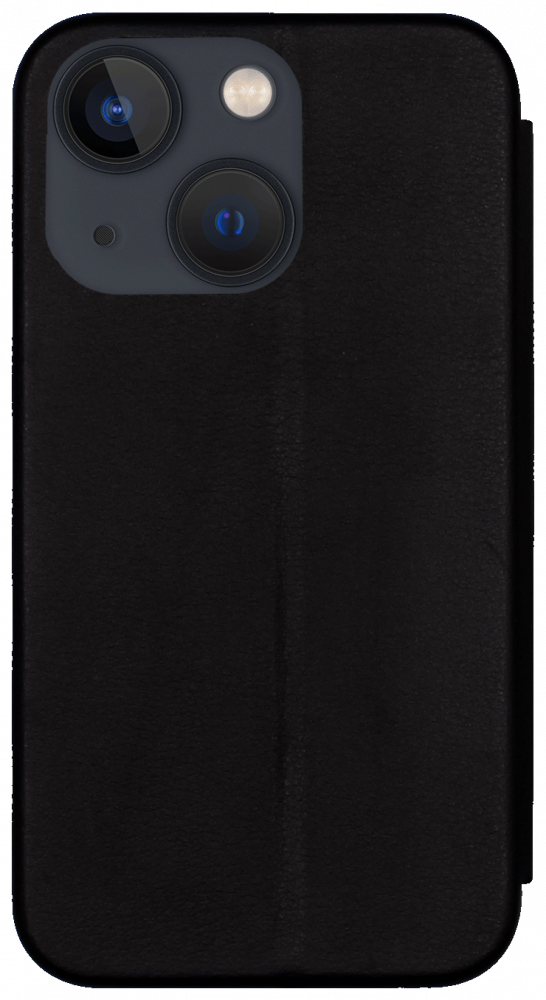 Apple iPhone 13 Pro oldalra nyíló mágneses flipes bőrtok prémium minőség fekete