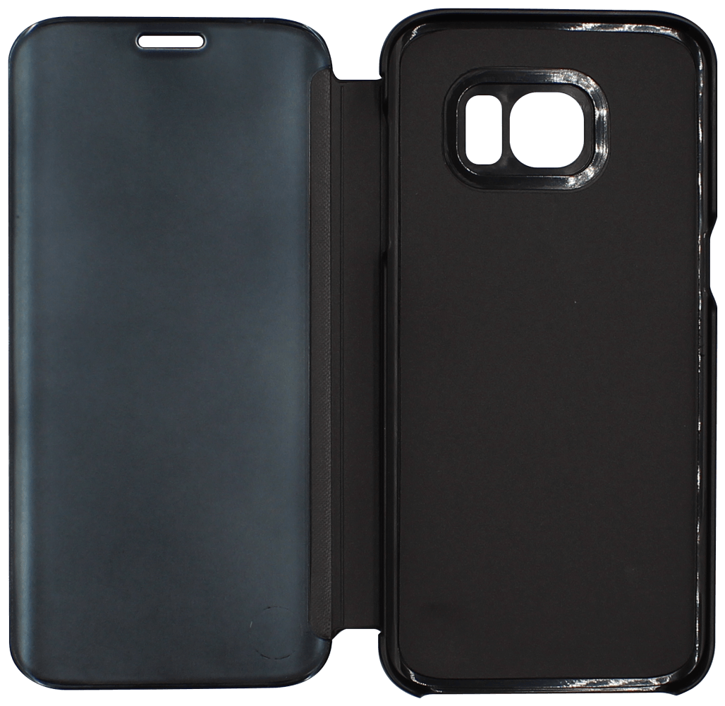 Samsung Galaxy S7 Edge (G935) oldalra nyíló flipes bőrtok Smart Clear View fekete