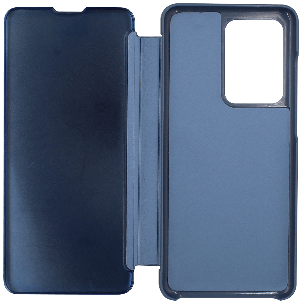 Samsung Galaxy S20 Ultra (SM-G988B) oldalra nyíló flipes bőrtok Smart Clear View kék