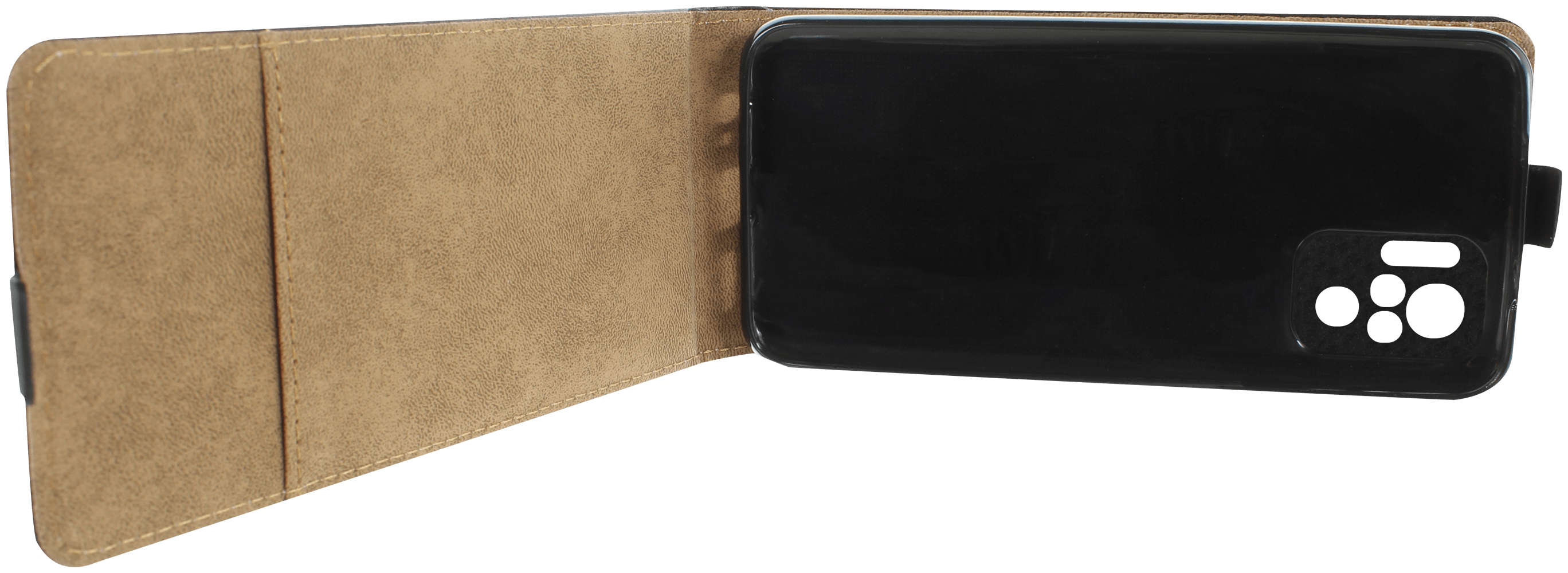 Xiaomi Redmi Note 10s lenyíló flipes bőrtok fekete