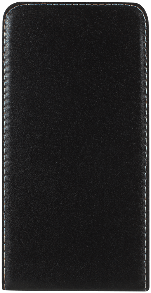 Huawei P10 lenyíló flipes bőrtok fekete