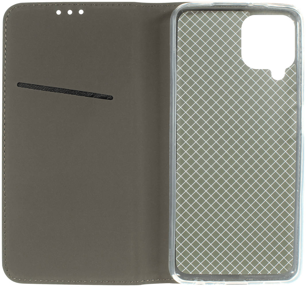 Samsung Galaxy M32 (SM-M325F) oldalra nyíló flipes bőrtok asztali tartó funkciós sötétzöld