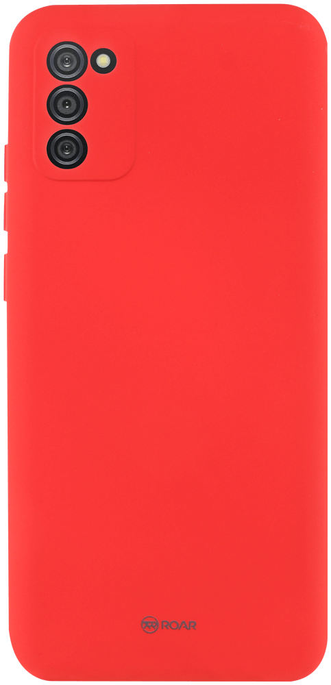 Samsung Galaxy A03s (SM-A037F) szilikon tok gyári ROAR kameravédővel piros