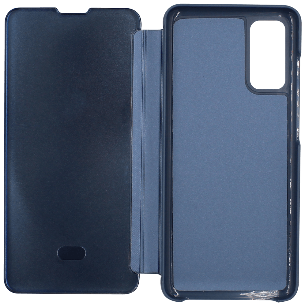 Samsung Galaxy S20 (SM-G980F) oldalra nyíló flipes bőrtok Smart Clear View kék