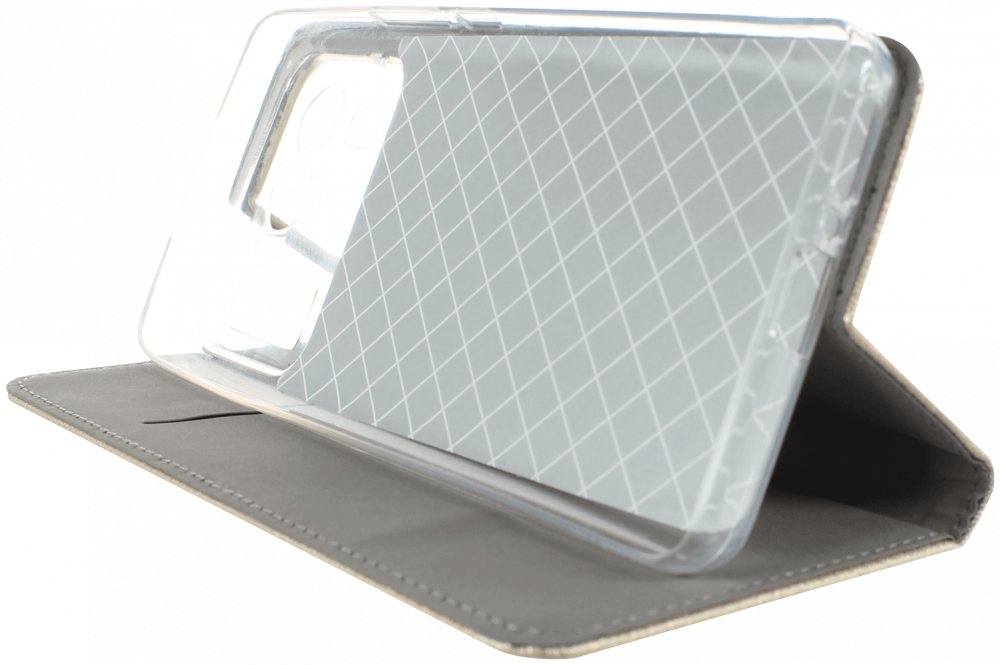 Xiaomi Mi 11 Ultra oldalra nyíló flipes bőrtok rombusz mintás arany