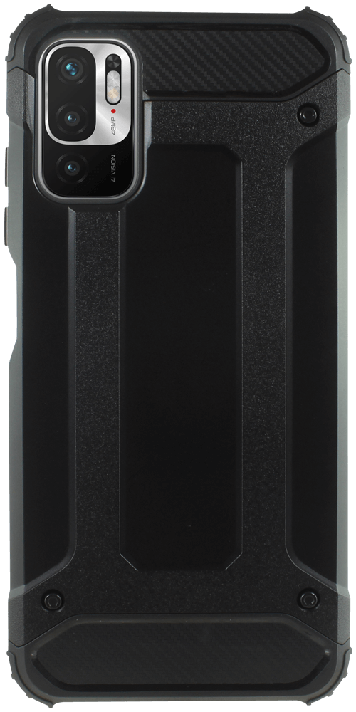 Xiaomi Redmi Note 10 5G ütésálló tok légpárnás sarkas, hibrid Forcell Armor fekete