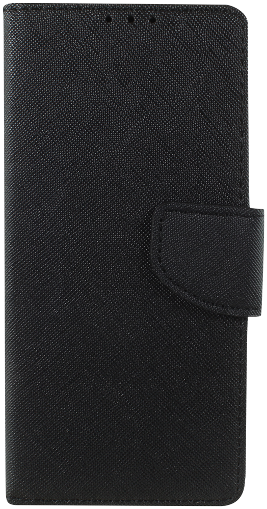 Sony Xperia 5 III oldalra nyíló flipes bőrtok textil mintás fekete