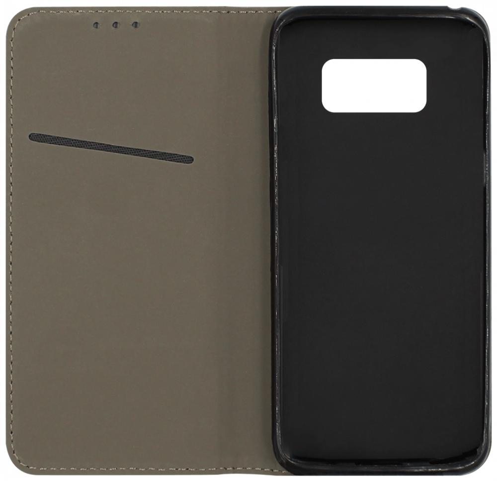 Samsung Galaxy S8 (G950) oldalra nyíló flipes bőrtok asztali tartó funkciós fekete