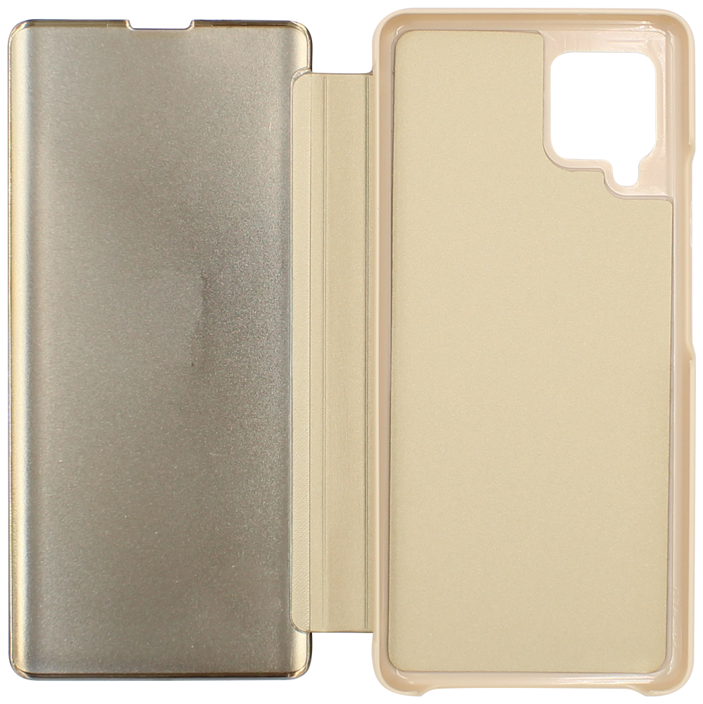 Samsung Galaxy A42 5G (SM-A426B) oldalra nyíló flipes bőrtok Smart Clear View arany