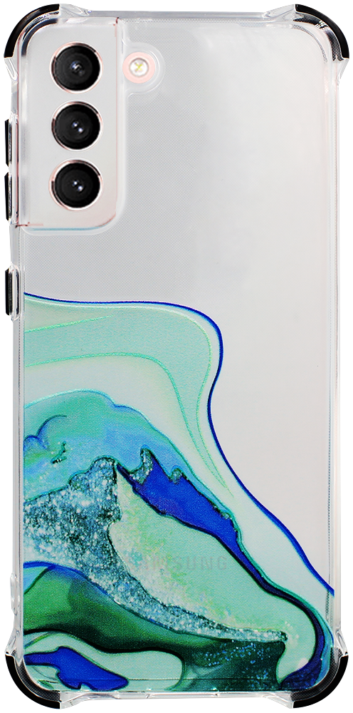 Samsung Galaxy S21 5G (SM-G991B) extra ütésálló Akvarell TPU telefontok