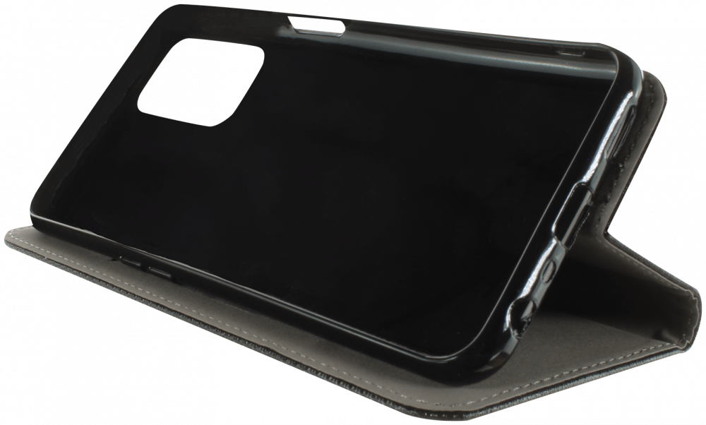 Oppo A74 5G oldalra nyíló flipes bőrtok rombusz mintás fekete