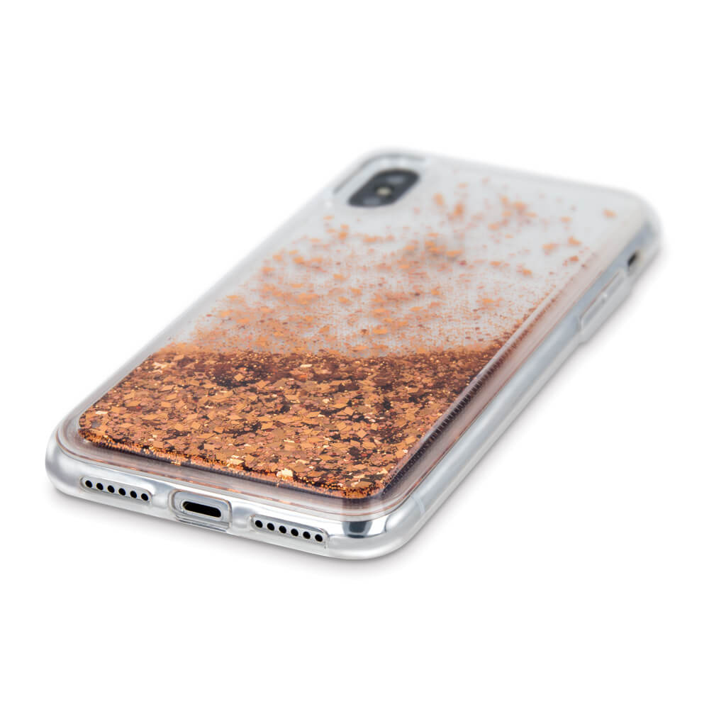 Apple iPhone 12 Pro Max szilikon tok gyári Liquid Sparkle arany