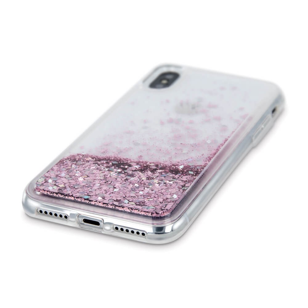 Apple iPhone 12 szilikon tok gyári Liquid Sparkle rózsaszín