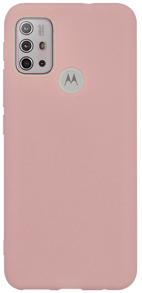 Motorola Moto G30 szilikon tok matt púderszínű