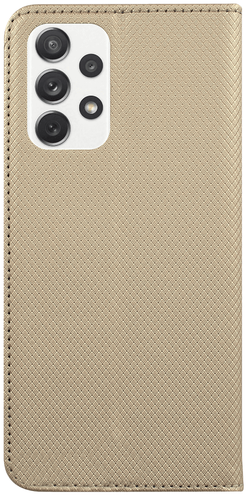 Samsung Galaxy A72 4G (SM-A725F) oldalra nyíló flipes bőrtok rombusz mintás arany