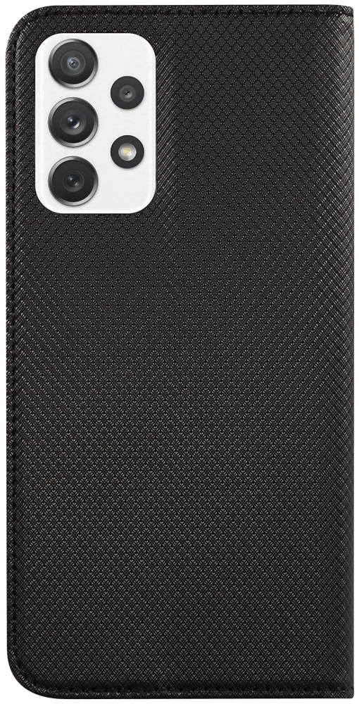 Samsung Galaxy A72 5G (SM-A726B) oldalra nyíló flipes bőrtok rombusz mintás fekete
