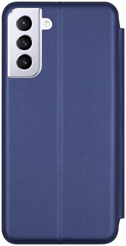 Samsung Galaxy S21 Plus 5G (SM-G996B) oldalra nyíló mágneses flipes bőrtok prémium minőség sötétkék