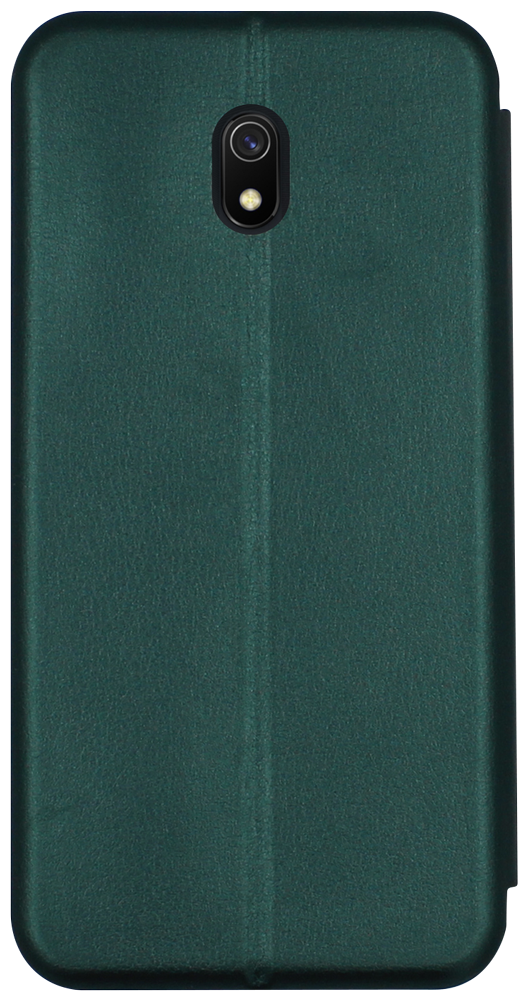 Xiaomi Redmi 8A oldalra nyíló mágneses flipes bőrtok prémium minőség sötétzöld