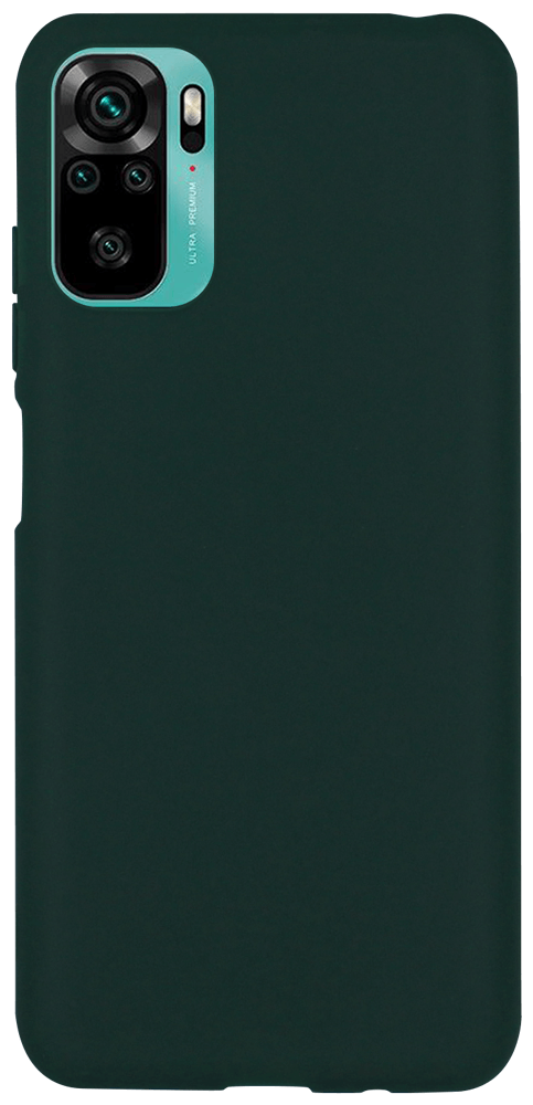 Xiaomi Redmi Note 10 szilikon tok matt sötétzöld