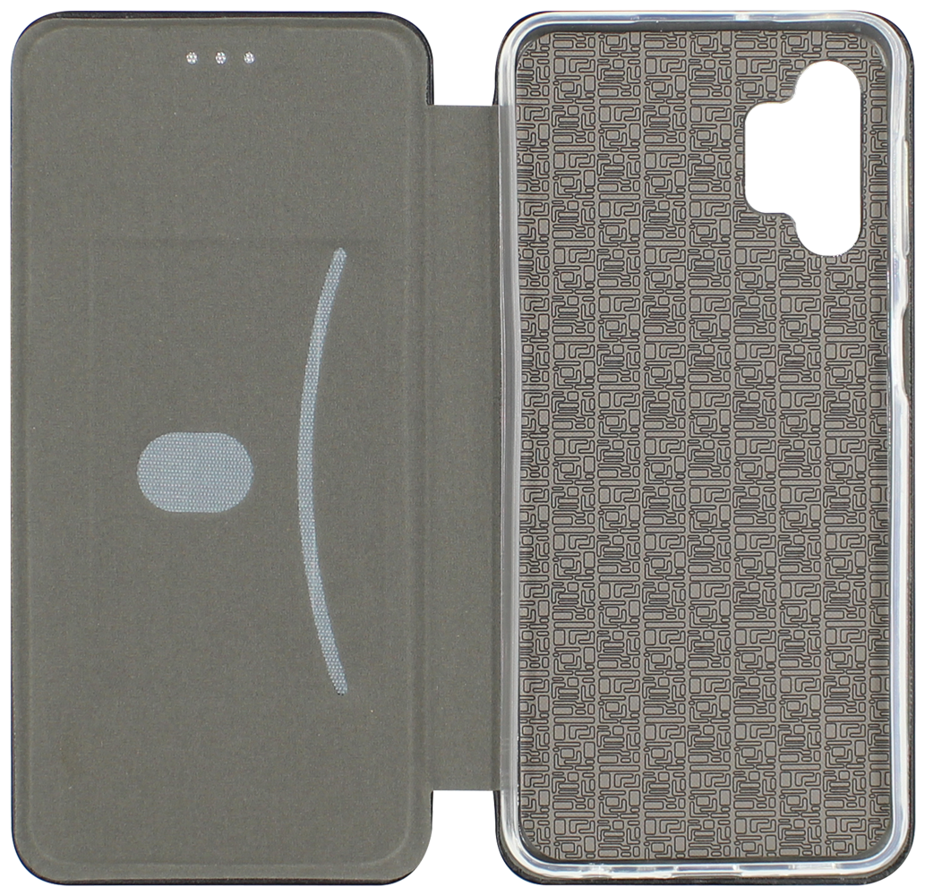 Samsung Galaxy A32 5G (SM-A326) oldalra nyíló mágneses flipes bőrtok prémium minőség fekete